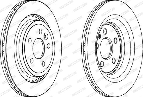 Ferodo DDF1681C - Bremsscheibe parts5.com