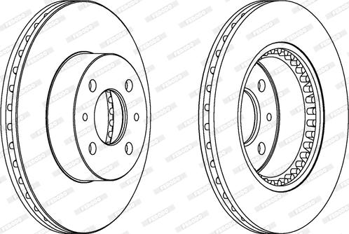 Ferodo DDF1006 - Δισκόπλακα parts5.com