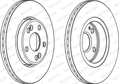 Ferodo DDF1123 - Zavorni kolut parts5.com