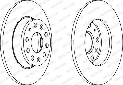 Ferodo DDF1895C - Kočioni disk parts5.com