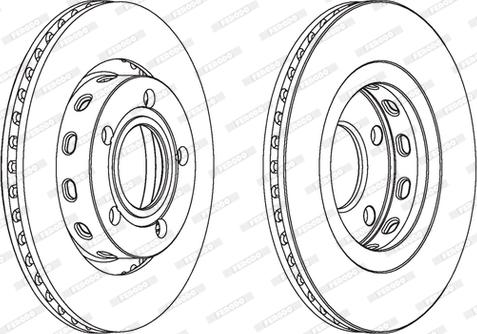 Ferodo DDF1896C - Disco de freno parts5.com