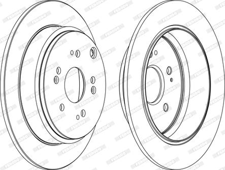 Ferodo DDF1860C - Disco de freno parts5.com