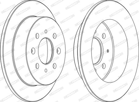 Ferodo DDF1358C - Tarcza hamulcowa parts5.com