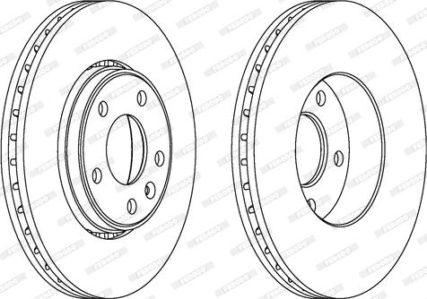 Ferodo DDF1204C-1 - Tarcza hamulcowa parts5.com