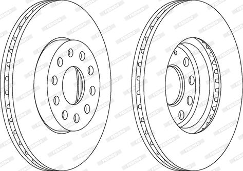 Ferodo DDF1218C - Kočioni disk parts5.com