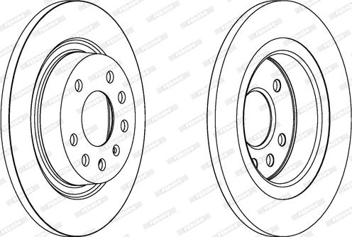 Ferodo DDF1288C - Disc frana parts5.com