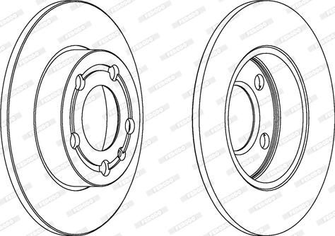 Ferodo DDF1233C - Zavorni kolut parts5.com