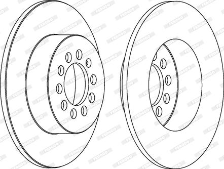 Ferodo DDF1224 - Disc frana parts5.com