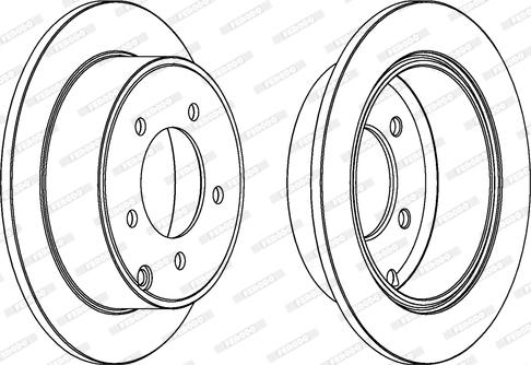 Ferodo DDF1762C - Disc frana parts5.com