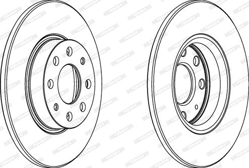 Ferodo DDF1784C - Disco de freno parts5.com