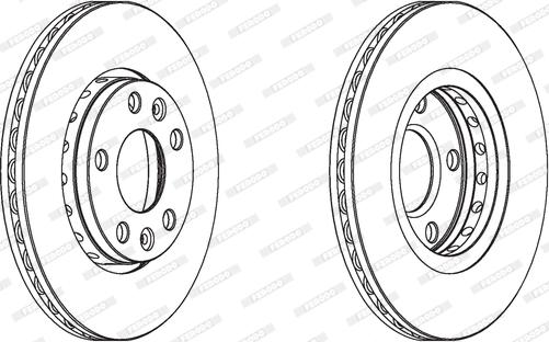 Ferodo DDF1728C - Brzdový kotouč parts5.com