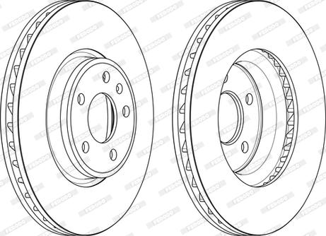 Ferodo DDF2596C-1 - Disc frana parts5.com