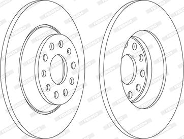 Ferodo DDF2506C - Zavorni kolut parts5.com