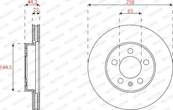 Ferodo DDF2663C - Féktárcsa parts5.com