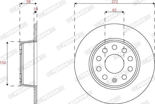 Ferodo DDF2825C - Disc frana parts5.com