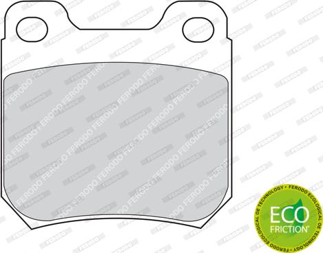 Ferodo FDB973 - Тормозные колодки, дисковые, комплект parts5.com