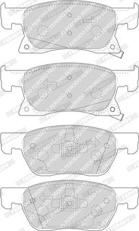 Ferodo FDB4933 - Brake Pad Set, disc brake parts5.com