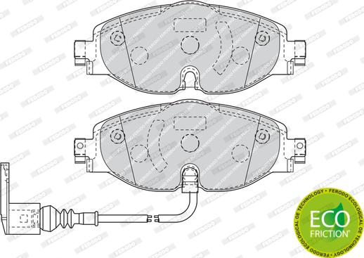 Ferodo FDB4433 - Sada brzdových destiček, kotoučová brzda parts5.com