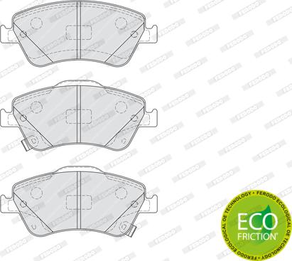 Ferodo FDB4046 - Zestaw klocków hamulcowych, hamulce tarczowe parts5.com