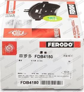 Ferodo FDB4180 - Sada brzdových destiček, kotoučová brzda parts5.com