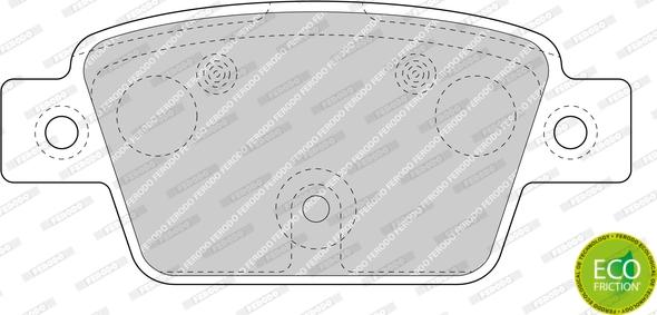 Ferodo FDB4829 - Σετ τακάκια, δισκόφρενα parts5.com