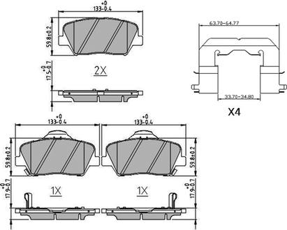 Ferodo FDB4396 - Komplet kočnih obloga, disk kočnica parts5.com