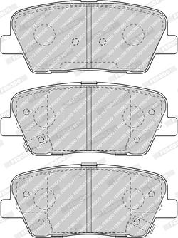 Ferodo FDB4391 - Set placute frana,frana disc parts5.com