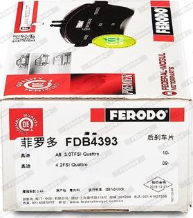 Ferodo FDB4393 - Brake Pad Set, disc brake parts5.com