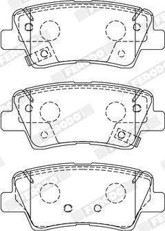 Ferodo FDB5041 - Komplet zavornih oblog, ploscne (kolutne) zavore parts5.com