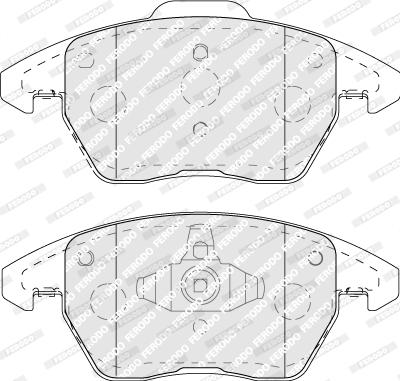 Ferodo FDB5110 - Piduriklotsi komplekt,ketaspidur parts5.com