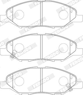 Ferodo FDB5303 - Set placute frana,frana disc parts5.com