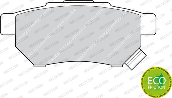 Ferodo FDB621 - Zestaw klocków hamulcowych, hamulce tarczowe parts5.com