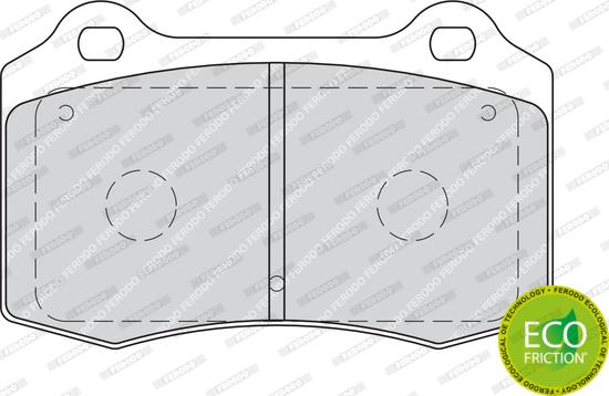 Ferodo FDB1957 - Bremsbelagsatz, Scheibenbremse parts5.com