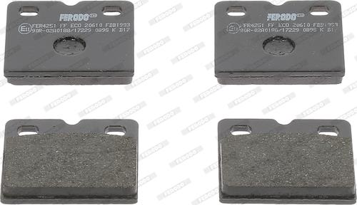 Ferodo FDB1983 - Set placute frana,frana disc parts5.com