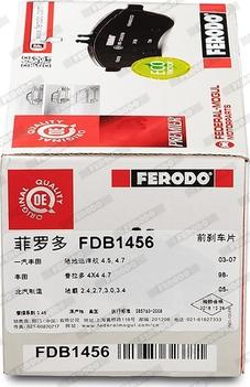 Ferodo FDB1456 - Set placute frana,frana disc parts5.com