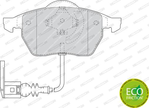 Ferodo FDB1463 - Set placute frana,frana disc parts5.com