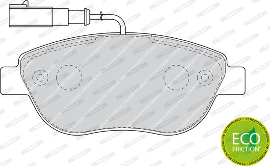 Ferodo FDB1467 - Σετ τακάκια, δισκόφρενα parts5.com