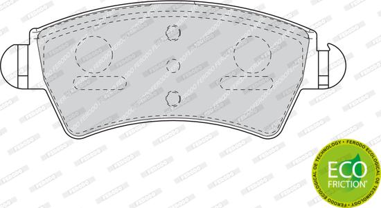 Ferodo FDB1599 - Тормозные колодки, дисковые, комплект parts5.com