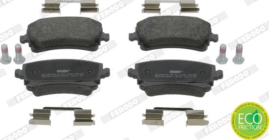 Ferodo FDB1655 - Set placute frana,frana disc parts5.com