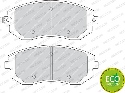 Ferodo FDB1639 - Sada brzdových platničiek kotúčovej brzdy parts5.com