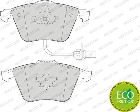 Ferodo FDB1629 - Brake Pad Set, disc brake parts5.com