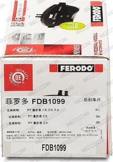 Ferodo FDB1099 - Set placute frana,frana disc parts5.com