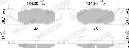 Ferodo FDB1099 - Set placute frana,frana disc parts5.com