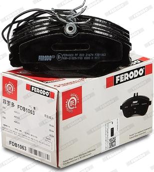 Ferodo FDB1063 - Brake Pad Set, disc brake parts5.com