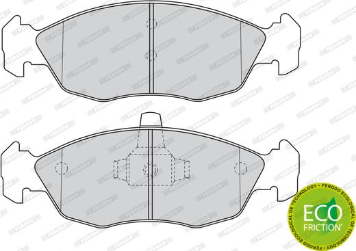 Ferodo FDB1168 - Σετ τακάκια, δισκόφρενα parts5.com