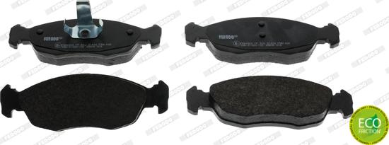 Ferodo FDB1168 - Σετ τακάκια, δισκόφρενα parts5.com