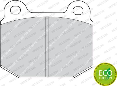 Ferodo FDB1282 - Zestaw klocków hamulcowych, hamulce tarczowe parts5.com