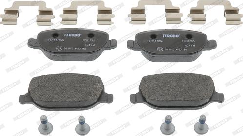 Ferodo FDB1795 - Set placute frana,frana disc parts5.com