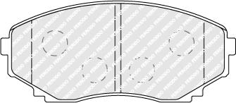 Ferodo FDB1757 - Set placute frana,frana disc parts5.com