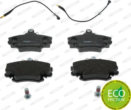 Ferodo FDB845 - Brake Pad Set, disc brake parts5.com